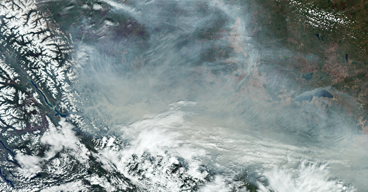 air pollution due to Canada wildfires